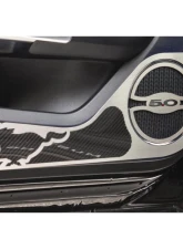 American Car Craft 2Pc Brushed Finish Pony Style Carbon Fiber Door Guards Ford Mustang 2015-2020                                     - ACC-271075 - Image 6