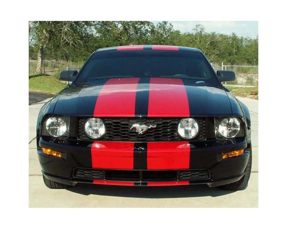 American Car Craft Grey Solid Premium Vinyl Custom Racing Stripes Ford Mustang 2005-2009 - ACC-272008