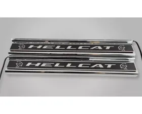 American Car Craft Carbon Fiber Polished Front Door Sills w/ 