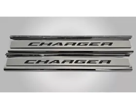 American Car Craft Polished Stainless Front Door Sills w/ 