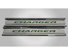 American Car Craft Polished Stainless Front Door Sills w/ 