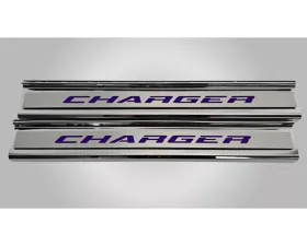 American Car Craft Polished Stainless Front Door Sills w/ 