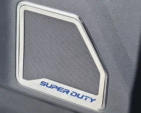 American Car Craft Front Inner Door Speaker Trim w/ Ford Blue 