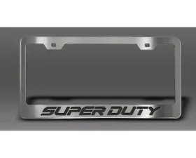 American Car Craft License Plate Frame w/ Brushed Black 