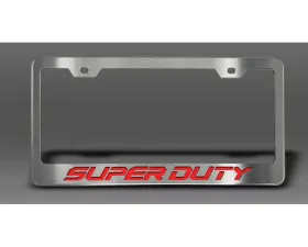 American Car Craft License Plate Frame w/ Solid Bright Red 