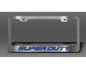 American Car Craft License Plate Frame w/ Ford Blue 