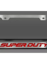 American Car Craft License Plate Frame w/ Red Carbon Fiber "Super Duty" Lettering Ford F-250 2017-2022                                     - ACC-792002-RD - Image 2