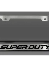 American Car Craft License Plate Frame w/ Solid Black "Super Duty" Lettering Ford F-250 2017-2022                                     - ACC-792002-SBLK - Image 2