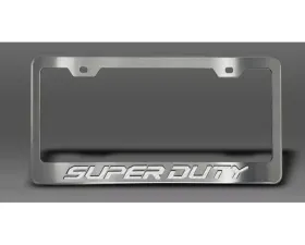 American Car Craft License Plate Frame w/ White Carbon Fiber 