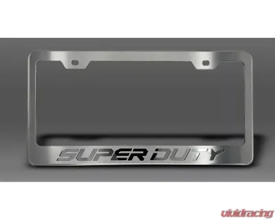 American Car Craft License Plate Frame w/ No Color "Super Duty" Lettering Ford F-250 2017-2022 - ACC-792002