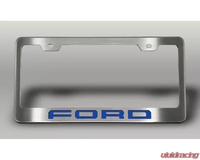 American Car Craft License Plate Frame w/ Ford Blue "Ford" Lettering Ford F-250 2017-2022 - ACC-792003-FBLU
