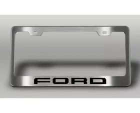 American Car Craft License Plate Frame w/ Solid Black 