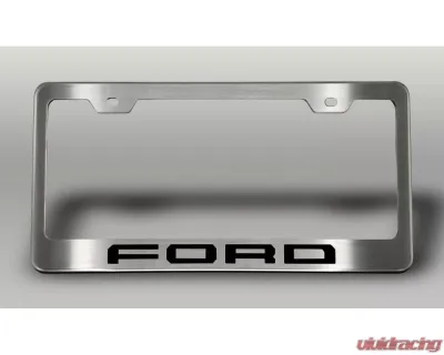 American Car Craft License Plate Frame w/ Solid Black "Ford" Lettering Ford F-250 2017-2022 - ACC-792003-SBLK