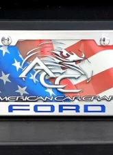 American Car Craft License Plate Frame w/ Ford Blue "Ford" Lettering Ford F-250 2017-2022                                     - ACC-792003-FBLU - Image 2