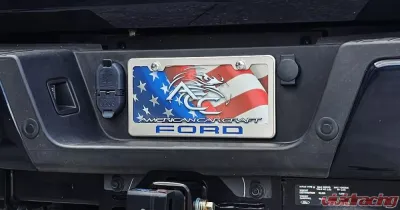 American Car Craft License Plate Frame w/ Ford Blue "Ford" Lettering Ford F-250 2017-2022 - ACC-792003-FBLU