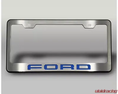 American Car Craft Black License Plate Frame w/ No Color "Ford" Lettering Ford F-250 2017-2022 - ACC-792005