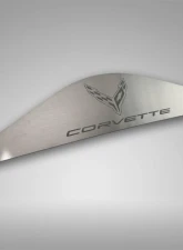 American Car Craft Brushed Finish Rear Vanity Plate with Etched Corvette Logo Chevrolet C8 Corvette Coupe 2020-2024                                     - ACC-883032 - Image 9