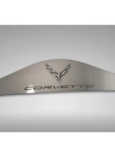 American Car Craft Brushed Finish Rear Vanity Plate with Etched Corvette Logo Chevrolet C8 Corvette Coupe 2020-2024                                     - ACC-883032 - Image 2