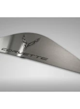 American Car Craft Brushed Finish Rear Vanity Plate with Etched Corvette Logo Chevrolet C8 Corvette Coupe 2020-2024                                     - ACC-883032 - Image 3