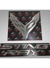 American Car Craft Stainless Hood Panel Badge Flag Logo and Stingray Font Style Chevrolet C8 Corvette 2020-2024                                     - ACC-883051 - Image 2