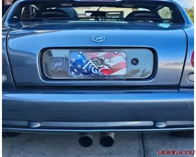 American Car Craft Carbon Fiber with Black Brushed Trim Tag Back Frame Dodge Viper RT-10 Gen 2 1996-2002 - ACC-962090