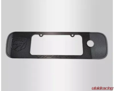 American Car Craft Carbon Fiber with Black Brushed Trim Tag Back Frame Dodge Viper RT-10 Gen 2 1996-2002 - ACC-962090