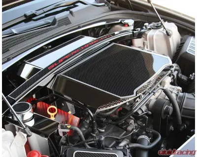 American Car Craft Supercharger Cover Polished Stainless Steel w/ Perforation | Carbon Fiber Cadillac Cts-V 2016-2019 - ACC-123102