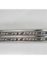 American Car Craft Carbon Fiber Door Sills w/Scat Pack Brushed Lettering w/Red LED 2pc Dodge Challenger 2015-2024                                     - ACC-151083-RDL - Image 2
