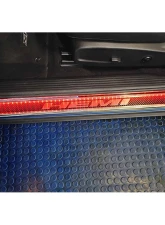 American Car Craft Carbon Fiber Door Sills w/HEMI Brushed Lettering w/Red LED Illumination 2pc Dodge Challenger 2015-2024                                     - ACC-151085-RDL - Image 4