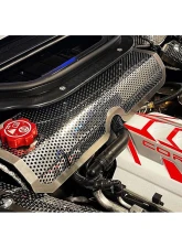 American Car Craft Stainless Steel Water Tank Cover Perforated w/Cap Chevrolet Corvette C8 HTC 2020-2024                                     - ACC-883205 - Image 3