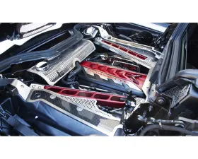 American Car Craft Exposed Crossmembers Header Guard and Covers Perforated Chevrolet Corvette C8 HTC 2020-2024