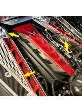 American Car Craft Exposed Crossmembers Header Guard and Covers Perforated Chevrolet Corvette C8 HTC 2020-2024                                     - ACC-883208 - Image 2