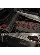 American Car Craft Stainless Steel Header Guard and Crossmember Covers Perforated Chevrolet Corvette C8 HTC 2020-2024                                     - ACC-883209 - Image 2