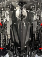 American Car Craft Carbon Fiber Hinge Dress-Up Plates w/Brushed Trim Chevrolet Corvette C8 HTC 2020-2024                                     - ACC-883214 - Image 5