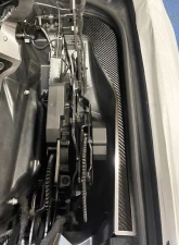 American Car Craft Carbon Fiber Hinge Dress-Up Plates w/Brushed Trim Chevrolet Corvette C8 HTC 2020-2024                                     - ACC-883214 - Image 5