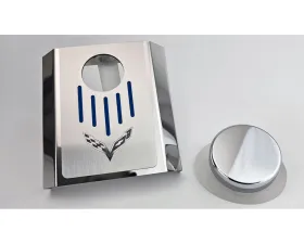 American Car Craft Master Cylinder Cover Automatic Polished Stainless Chevrolet Corvette C7 2014-2019