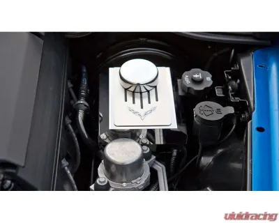 American Car Craft Master Cylinder Cover Manual Polished Stainless Chevrolet Corvette C7 2014-2019 - ACC-053124-BLK