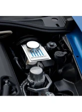 American Car Craft Master Cylinder Cover Manual Polished Stainless Blue Carbon Fiber Chevrolet Corvettes C7 2014-2019                                     - ACC-053126-BLU - Image 3