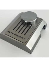 American Car Craft Master Cylinder Cover Manual Polished Stainless Black Carbon Fiber Chevrolet Corvettes C7 2014-2019                                     - ACC-053126-BLK - Image 3