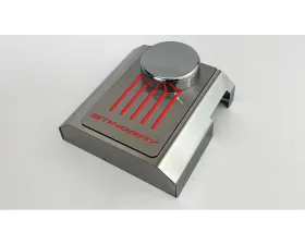 American Car Craft Master Cylinder Cover Manual Polished Stainless Bright Red Solid Chevrolet Corvettes C7 2014-2019