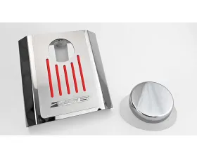 American Car Craft Master Cylinder Cover Automatic Polished Stainless - Bright Red Solid Chevrolet Corvettes C7 Z06 2014-2019