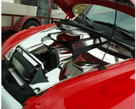 American Car Craft Inner Fender Covers Polished Hood Prop Rod Chevrolet SSR 2003-2004