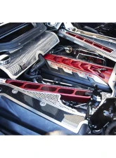 American Car Craft Engine Frame Rail Covers with Brushed Trim Carbon Fiber Chevrolet Corvette C8 2020-2024                                     - ACC-883206 - Image 6