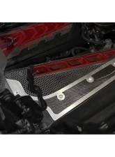 American Car Craft Engine Frame Rail Covers with Brushed Trim Carbon Fiber Chevrolet Corvette C8 2020-2024                                     - ACC-883206 - Image 3