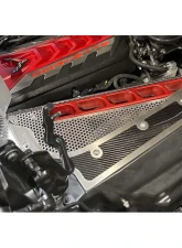 American Car Craft Engine Frame Rail Covers with Brushed Trim Carbon Fiber Chevrolet Corvette C8 2020-2024                                     - ACC-883206 - Image 5