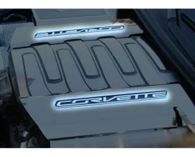 American Car Craft Lettering Fuel Rail Inserts Stainless Steel Chevrolet Corvette Stingray C7 2014-2019