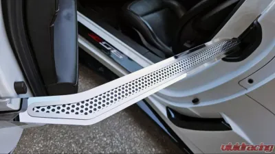 American Car Craft Stainless Door Prop w/ Perforated Insert - Driver Side Chevrolet Corvette C7 2014-2019 - ACC-051031