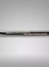 American Car Craft Stainless Door Prop w/ "Corvette Racing" Real Carbon Fiber Insert - Driver Side Chevrolet Corvette C7 2014-2019                                     - ACC-051035 - Image 2