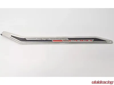 American Car Craft Door Prop Stainless w/ Real Carbon Fiber insert 'Grand Sport' Driver Side Only - ACC-051037
