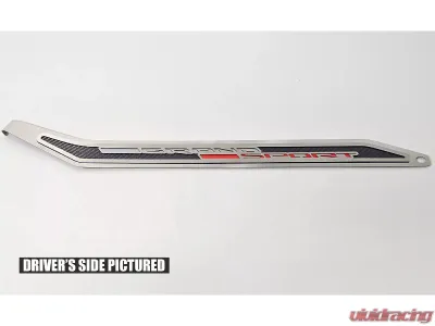 American Car Craft Door Prop Stainless w/ Real Carbon Fiber insert 'Grand Sport' Passenger Side Only - ACC-051038